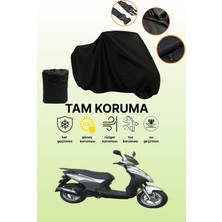 Dokaca Siyah Sym Symply 125 Uyumlu Motor Branda, Koruyucu Örtü, Motosiklet Brandası