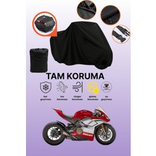 Dokaca Siyah Arka Çanta Uyumlu Ducati Panigale V4 S Uyumlu Motosiklet Brandası, Koruyucu Örtü