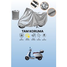 Dokaca Gri Falcon Martini 50 Uyumlu Motosiklet Brandası, Koruyucu Örtü, Motor Branda