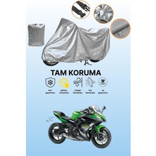 Dokaca Gri Kawasaki Ninja 650 Krt Edition Uyumlu Motosiklet Brandası, Koruyucu Örtü, Motor Branda