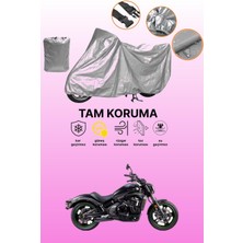 Dokaca Gri Kawasaki Vulcan S Uyumlu Motosiklet Brandası, Koruyucu Örtü, Motor Branda