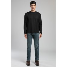 Lee Cooper Wayne Erkek O Yaka Sweatshirt Siyah