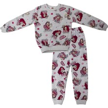 CNS Gri ve Pembe Renk Barbıe Bebekli Pijama Takımı