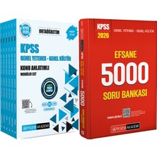 Pegem Akademi Yayıncılık 2026 Kpss Efsane 5000 Tamamı Çözümlü Soru Bankası - 2026 Kpss Ortaöğretim Konu Modüler Set (6 Kitap)