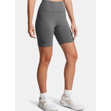 Under Armour 1386703-025-UA Rival 7in Short Gri Lastikli Bel Dar Düz Kadın Şort