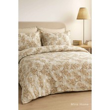 Mira Home Çift Kişilik Pamuklu Nevresim Takımı Yaprak Desenli