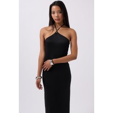 Etiler Collection Çapraz Askılı Maxi Elbise