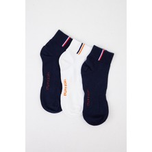 Katia & Bony Unisex Golf 3'lü Step Çorap Lacivert/Lacivert/Beyaz