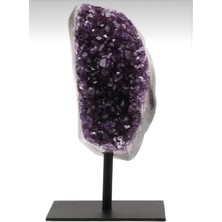 Taşmir Ametist Doğal Taş Standlı Ham Parça 600-700 gr