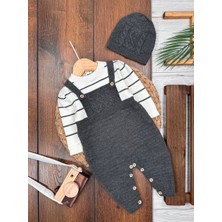 Kids Kingdom Pamuklu Triko Şapkalı Tulum 2li Erkek Bebek Takım