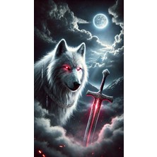 Aydın Garage Kurt Kapı Direk Kaplama Folyosu Baskılı Sticker Sağ-Sol 2 Adet 22*50 cm