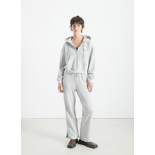 American Vintage Gri Kadın Sweatshırt EVO03BH25GRCLCH