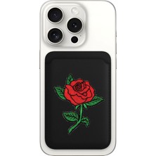 Nurdic iPhone 11 12 13 14 15 16 17 Pro Max Plus Air Magsafe Mıknatıslı Siyah Kartlık Gülnakış