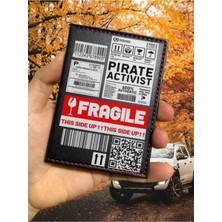 Nurdic Activist Desenli Ruhsat Kabı Logolu Oto Ruhsat Kılıfı Vinleks Deri Dikişli Araç Ruhsat Koruyucu