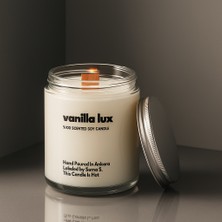 Basement : Vanilla Lux : Cam Kavanozda Kokulu %100 Soya Mum (Vanilya, Sandal, Karamel, Nar)