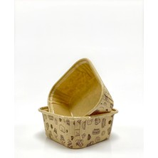 Supertrend Muffin Kek Kapsülü Kare Kraft Desenli 50LI