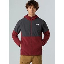 The North Face NF0A89JHDO31-M Glacıer Heavyweıght Kırmızı Fermuarlı Yaka Standart Düz Erkek Polar Sweatshırt