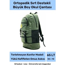 Benenstyle Üyük Boy Ortopedik & Terletmeyen Konfor Modeli Çok Gözlü Bölmeli Lise Ortaokul Okul Sırt Çantası