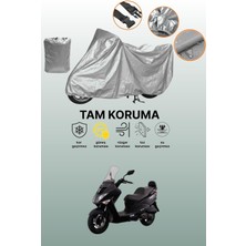 Dokaca Gri Sym Joyride Evo 200I Uyumlu Motosiklet Brandası, Koruyucu Örtü, Motor Branda