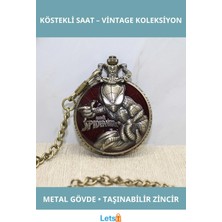 Letsii Spiderman Tasarımlı Nostaljik Köstekli Saat