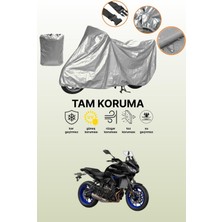 Dokaca Gri Yamaha Tracer 7 Uyumlu Motosiklet Brandası, Koruyucu Örtü, Motor Branda