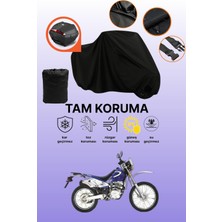 Dokaca Siyah Arka Çanta Uyumlu Kanuni Fox Uyumlu Motosiklet Brandası, Koruyucu Örtü