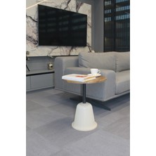 Decoramis Milano Yan Sehpa Ceviz Mdf - Yan Sehpa