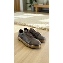 Eforia 25122 Kahve Hakiki Deri Tam Ortopedik Casual Günlük Erkek Ayakkabı