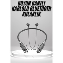 Erbar Boyun Bantlı Kulak Içi Kablolu Yüksek Ses Kaliteli Bluetooth Kulaklık - M549R555-K48549