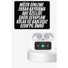 İlanib Ticaret Dokunmatik Ekranlı Anc/enc Yeni Nesil Pro Bluetooth Kulaklık Dokunmatik Ekran