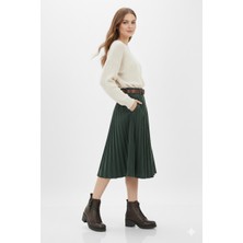 Doçka Kadın Alçak Topuklu Spor Tarz Günlük Fermuarlı Yumuşak  Bot BD25/KB2710