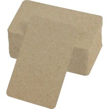 River World Tabu Not Kartları Siyah 50 Adet Oval Kenarlı 5 cm x 8 cm  Boş Kelime Kartları