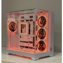 Alltech Anime Karakterli 7ARGB Fanlı Akvaryum Kasa Beyaz