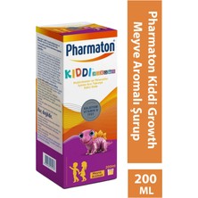 Asfstore Pharmaton Kiddi Growth Kalsiyum Vitamin D Iyot Içeren Takviye Edici Gıda Meyve Aromalı Şurup 200 ml