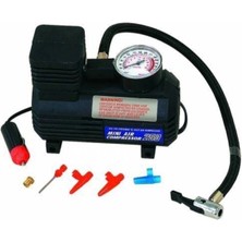 Alvo Store Buğz Araba Oto Araç Lastik Şişirme Pompası Hava Kompresörü 250PSI 12V Volt Şişirici Kompresör Pompa Seti