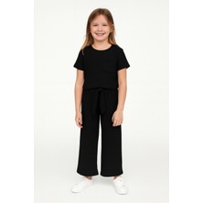 HÇM Kız Çocuk Pijama Altı Beli Lastikli Rahat Kalıp