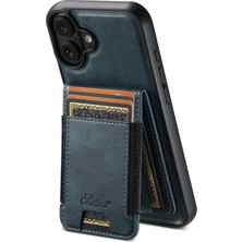 Teleplus iPhone 16 Plus Kılıf H17 2-1 Manyetik Mıknatıs Kartlıklı Kapak