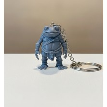 Hivhestin Savaşçı Kurbağa Anahtarlık (2'li Set) - 3D Baskı - Pla Malzeme