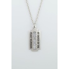 IDR Peaky Blınders Jilet Gümüş Kaplama Düz Zincir Kolye