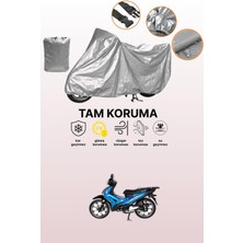 Dokaca Gri Falcon Master 50 Uyumlu Motosiklet Brandası, Koruyucu Örtü, Motor Branda