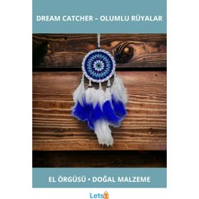 Letsii El Yapımı Doğal Rüya Kovanı Dream Catcher 50 cm