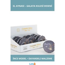 Letsii Taşlı Galata Kulesi Tasarımı Şık El Aynası Ince Model 22