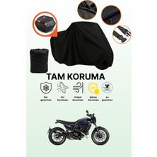 Dokaca Siyah Arka Çanta Uyumlu Ducati Scrambler Nightshift Uyumlu Motosiklet Brandası, Koruyucu Örtü