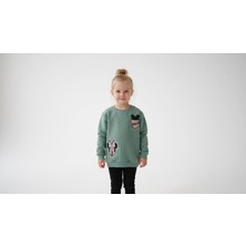 Gigi Giyim Mickey Baskılı Kız Çocuk Sweatshirt