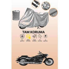 Dokaca Gri Yamaha Midnight Star Xv 1900 Uyumlu Motosiklet Brandası, Koruyucu Örtü, Motor Branda