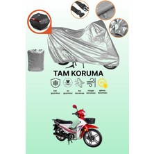 Dokaca Gri Arka Çanta Uyumlu Motolux Africa King Uyumlu Motor Brandası, Koruyucu Örtü