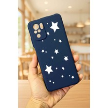 Vip Case Redmi Note 10 ve 10S Uyumlu Mini Yıldız Desenli Silikon Darbe Emici Klasik Korumalı Rubber Kılıf