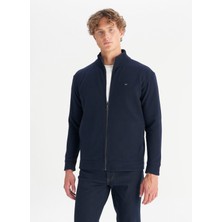 Wrangler Dik Yaka Lacivert Erkek Sweatshırt W2520533410 Lacivert Sweatshirt
