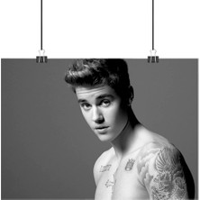 Vintage Gezegen Justin Bieber Poster2 - Retro Duvar Dekoru