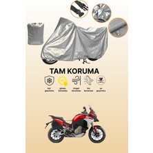 Dokaca Gri Ducati Multistrada V4 S Uyumlu Motosiklet Brandası, Koruyucu Örtü, Motor Branda